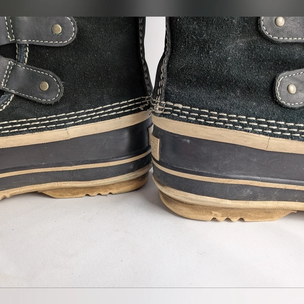 SOREL Women Winter Black Boots Suede Waterproof Size 5 US Snow Boots - Picture 8 of 10
